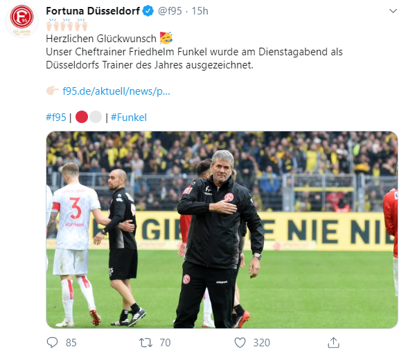 Fortuna Düsseldorf Funkelin görevine son verdi