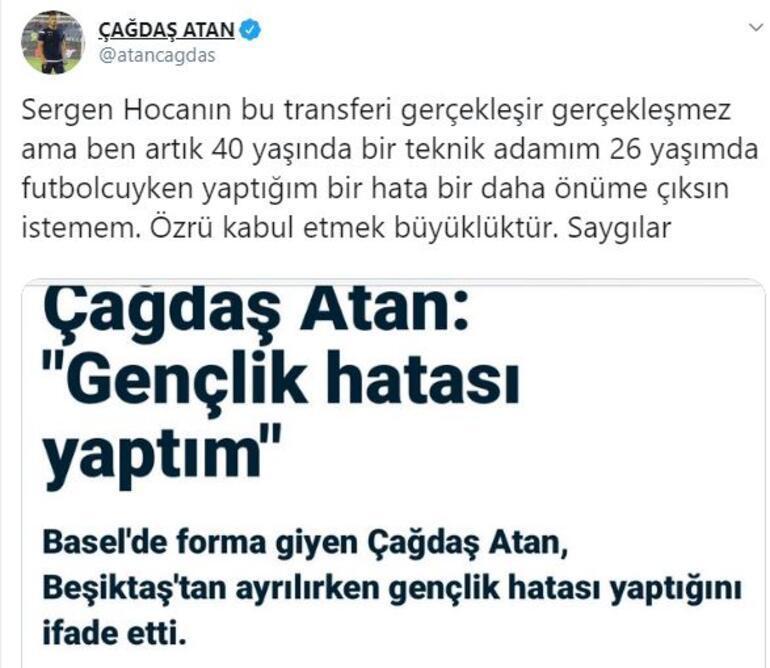 Sergen Yalçının yardımcısı Çağdaş Atandan sürpriz paylaşım