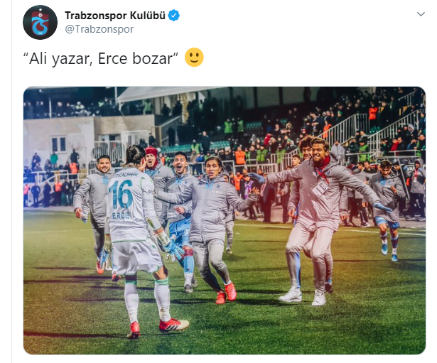 Trabzonspordan olay paylaşım: Ali yazar, Erce bozar