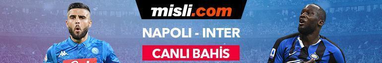 Napoli - İnter maçı iddaa oranları Heyecan misli.comda