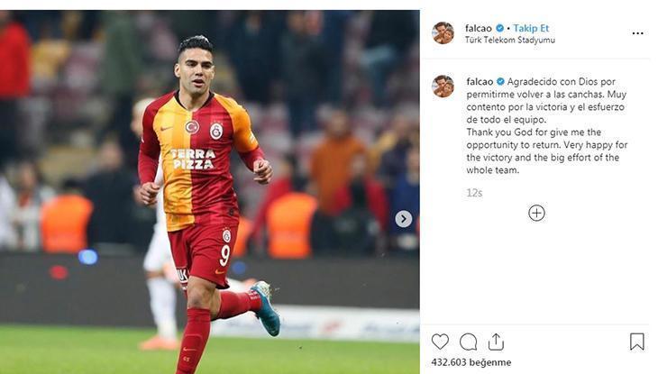 Falcaodan Galatasaray taraftarına mesaj