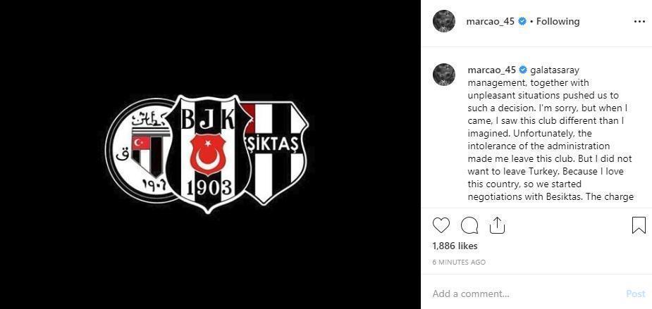 Marcaonun hesabı hacklendi Beşiktaşa transfer...