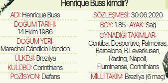 Trabzonspora Brezilyalı stoper: henrique Buss