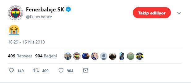 Fenerbahçeden Galatasaraya emojili yanıt