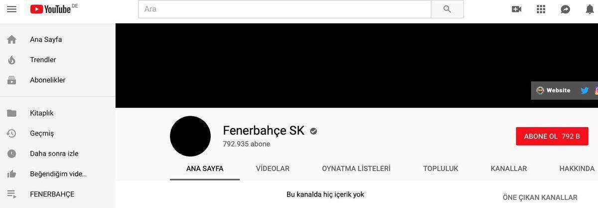 Fenerbahçeden görülmemiş protesto Bir sabah uyandın Fenerbahçe yok