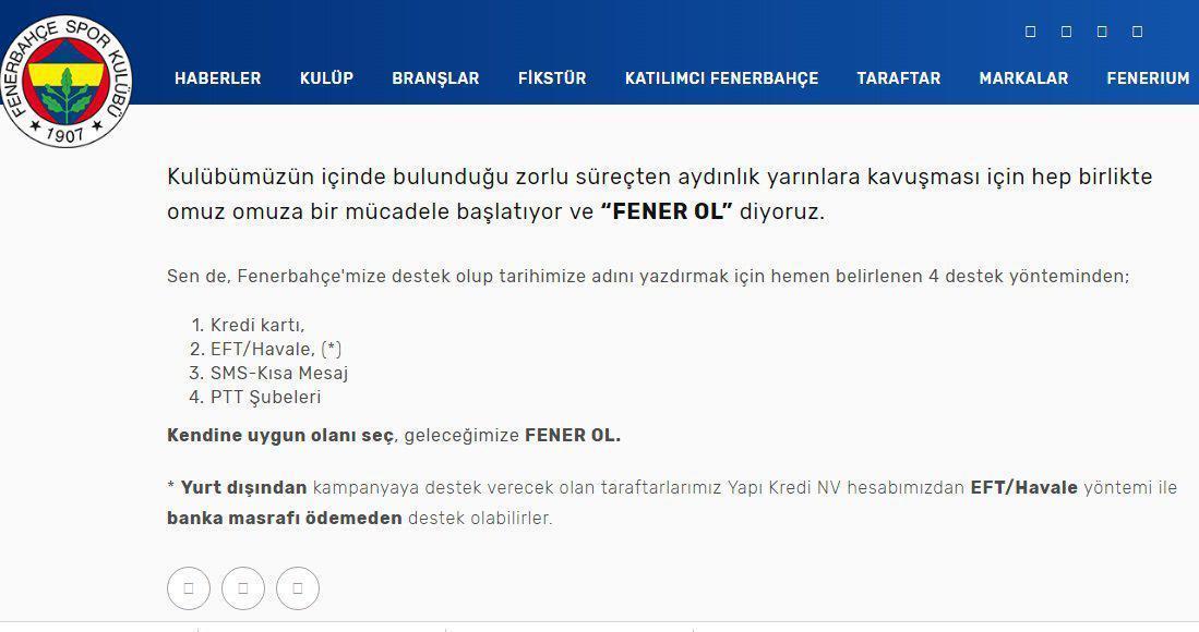 Fenerbahçenin tarihi günü Fener Ol kampanyası başladı