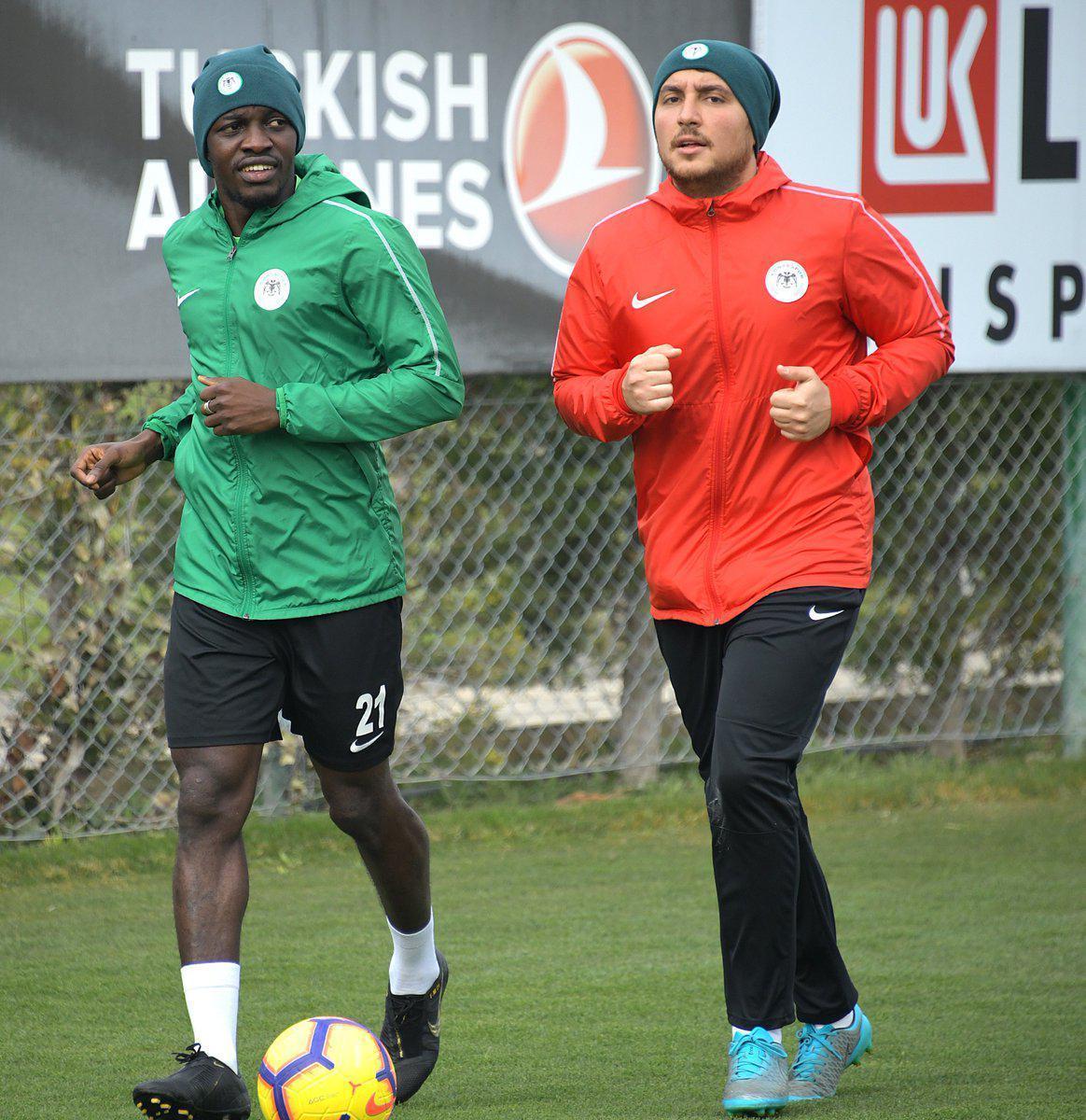 Konyaspor 4 eksikle Başakşehir hazırlıklarını sürdürdü