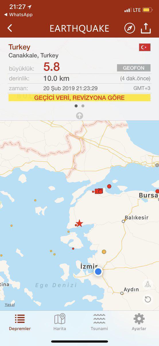 SON DAKİKA | İstanbulda deprem mi oldu 5.8 büyüklüğünde deprem - Son depremler