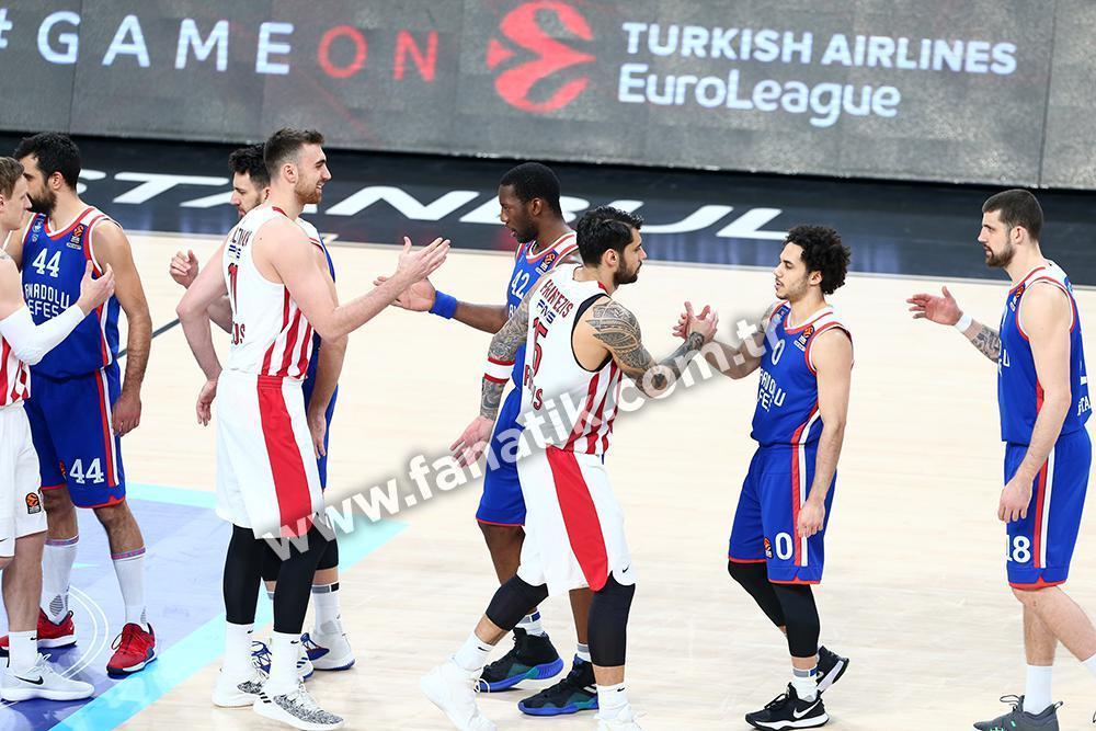 (ÖZET) Anadolu Efes - Olympiacos maç sonucu: 75-65