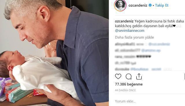 Özcan Deniz dayı oldu