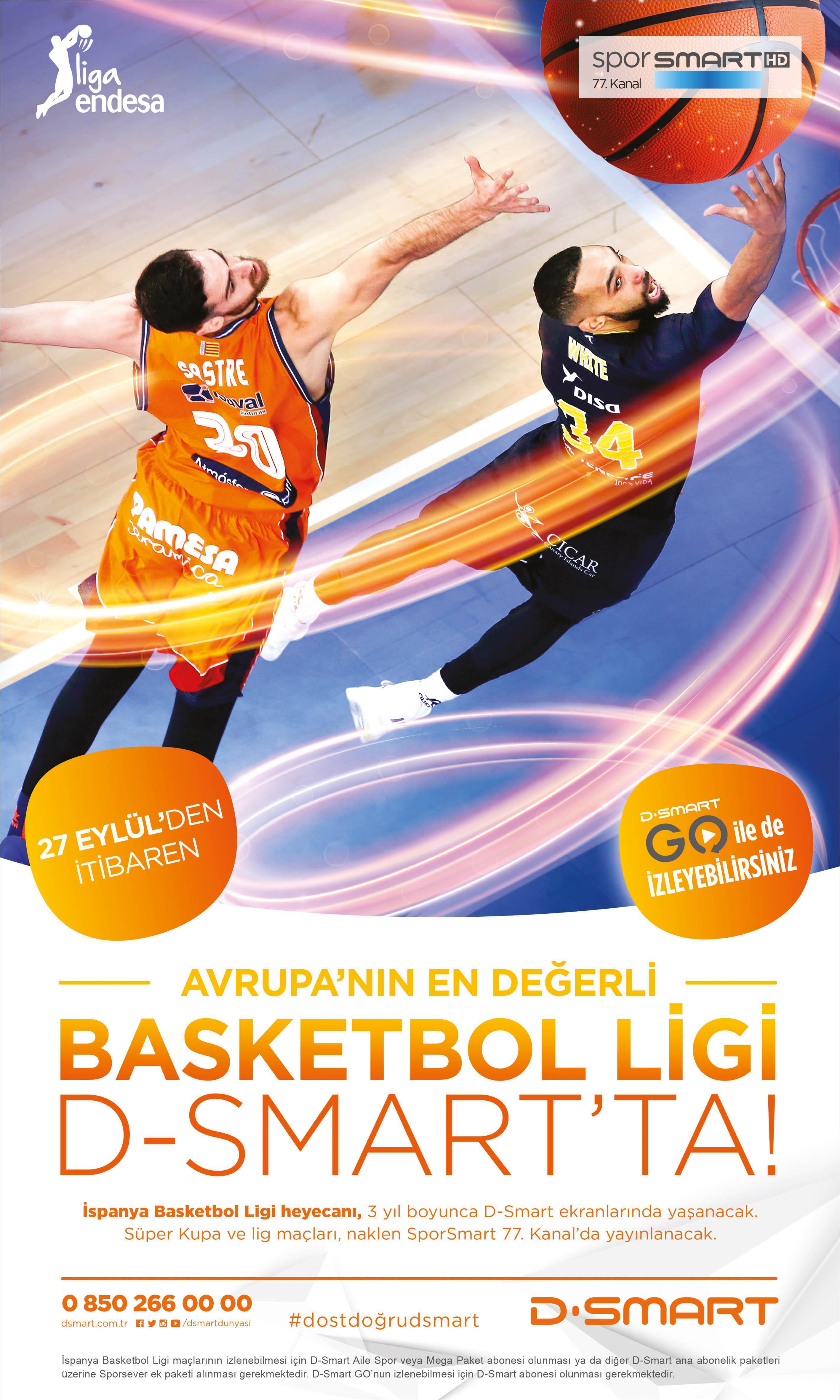 Avrupanın En Değerli Basketbol Ligi D-Smartta