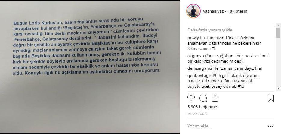 Beşiktaşta tercümanın çevirisi kriz yarattı Fenerbahçe ve Galatasaray...