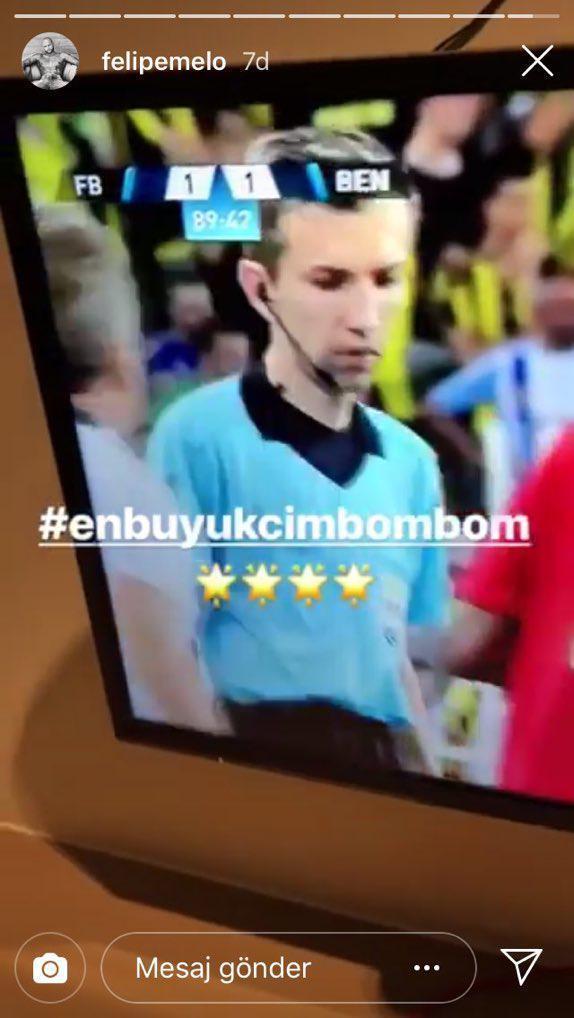 Felipe Melonun paylaşımı Fenerbahçelileri çıldırttı