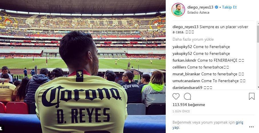 Fenerbahçede Diego Reyes çılgınlığı