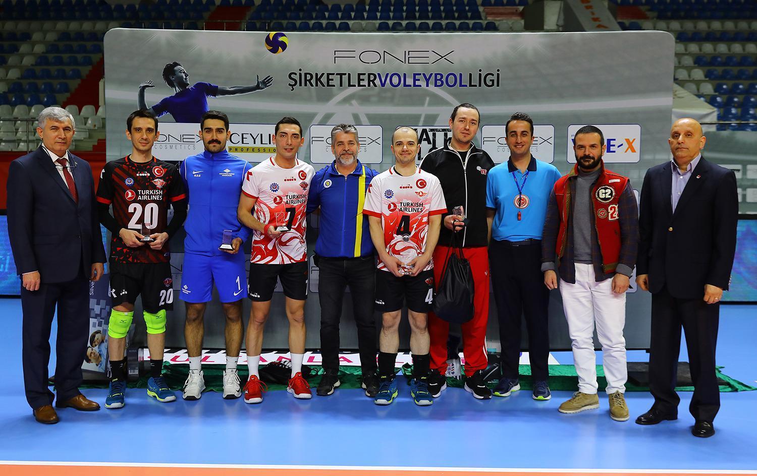 Türk Hava Yolları ve Türk Telekom Fonex Şirketler Voleybol Liginde Şampiyon Oldular