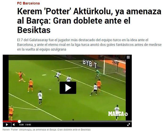 Son dakika Galatasaray haberi İspanya Kerem Aktürkoğlunu konuşuyor Barcelona için bir tehdit