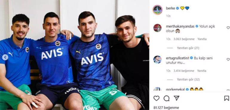 Fenerbahçede takım arkadaşlarından Berke Özere veda mesajı