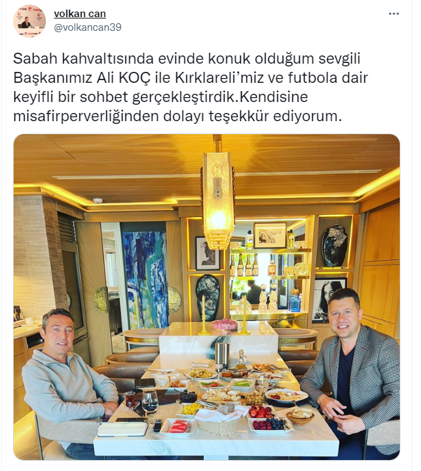 Son dakika Fenerbahçe Başkanı Ali Koçun evinde özel görüşme