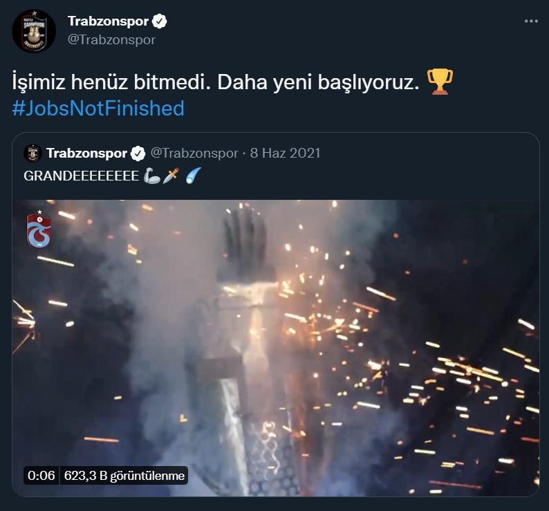 Trabzonspordan merak uyandıran paylaşım