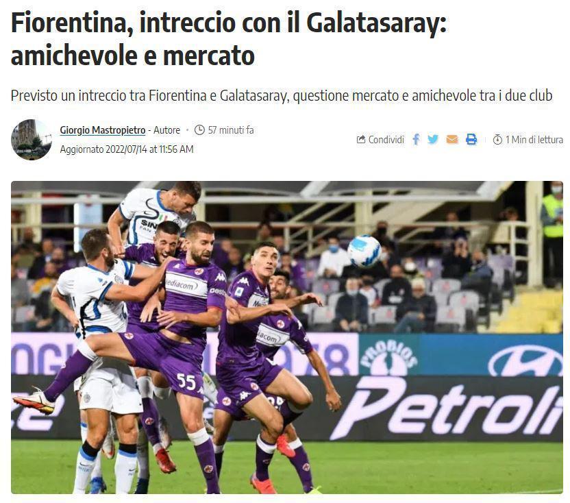 Galatasaray transfer haberi: Fiorentina ile Nastasic görüşmesi