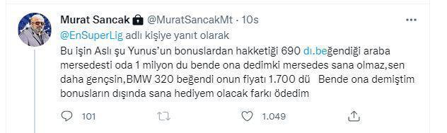 Murat Sancaktan Yunus Akgüne büyük jest