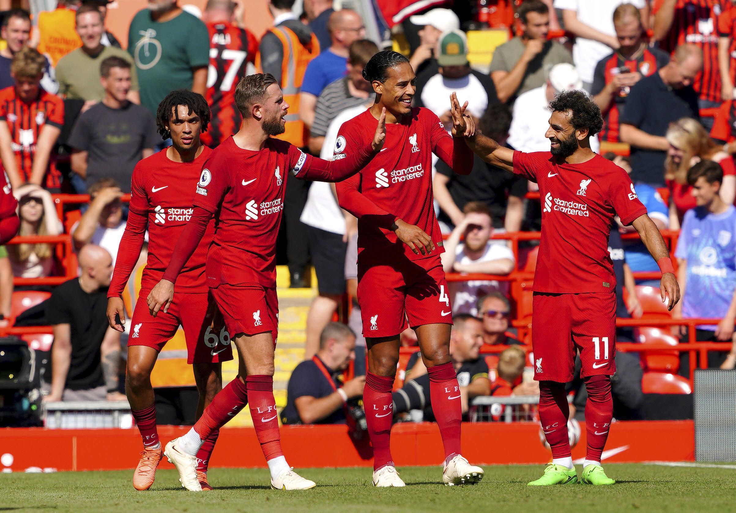 Premier Lig |  (ÖZET) Liverpool, Bournemouthu gole boğdu: 9-0