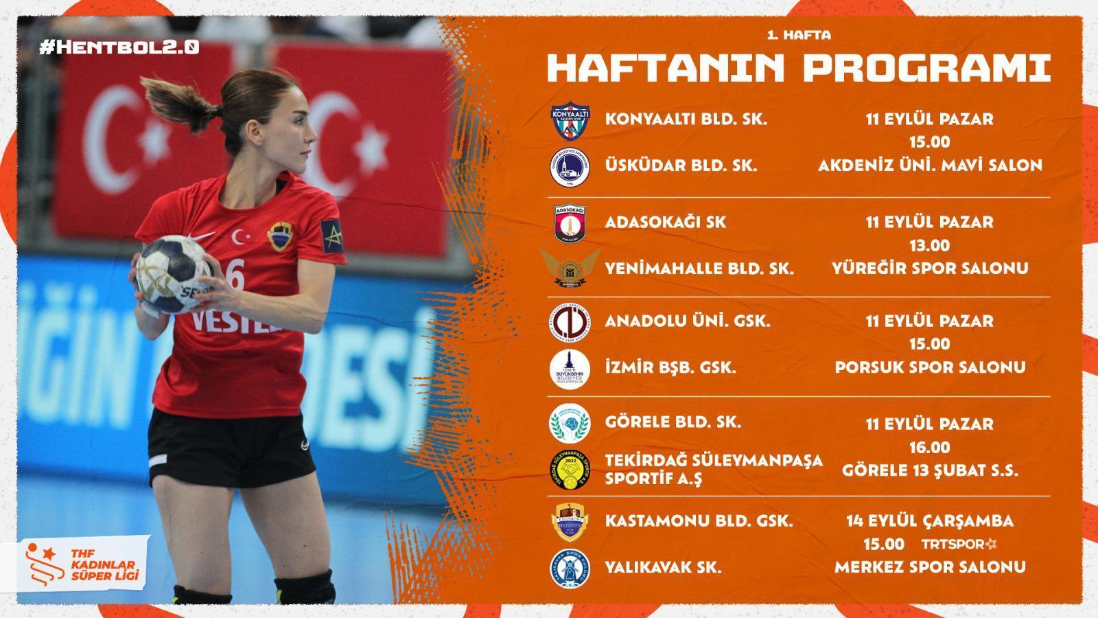 Hentbol Kadın ve Erkek Süper Lig ilk hafta maç programları açıklandı