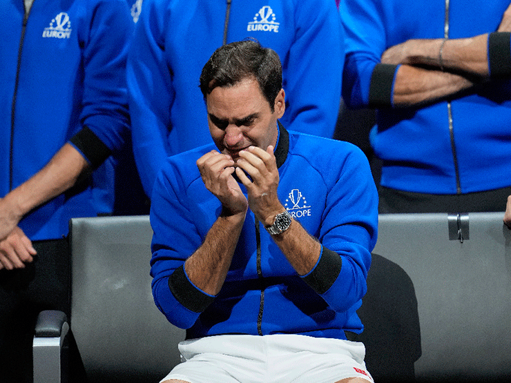 Ekselansları gözyaşlarıyla veda etti Roger Federerin duygusal anları