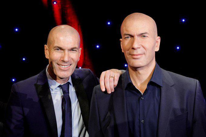 İki Zinedine Zidane yan yana Birlikte poz verdi