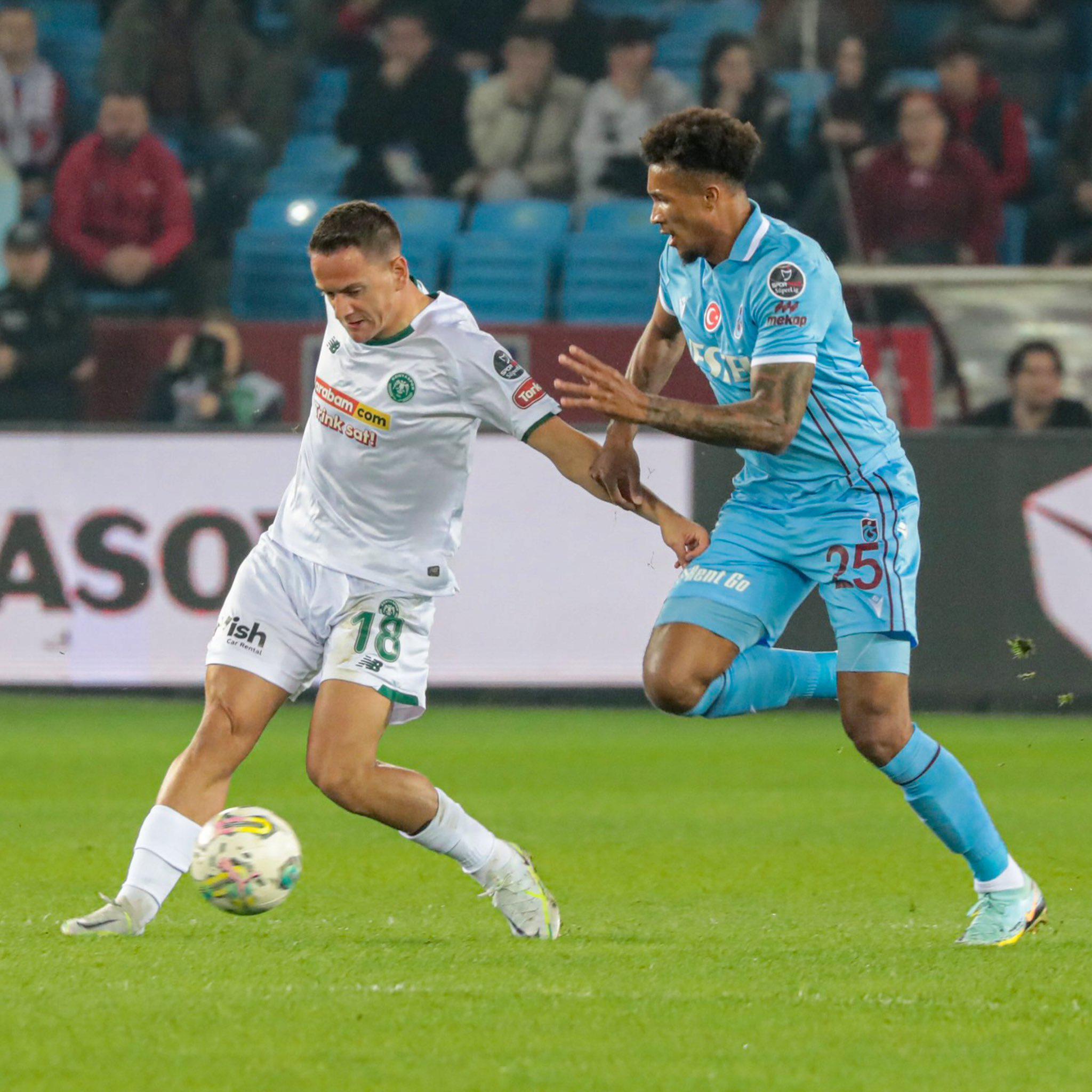 (ÖZET) Trabzonspor - Konyaspor maç sonucu: 2-2