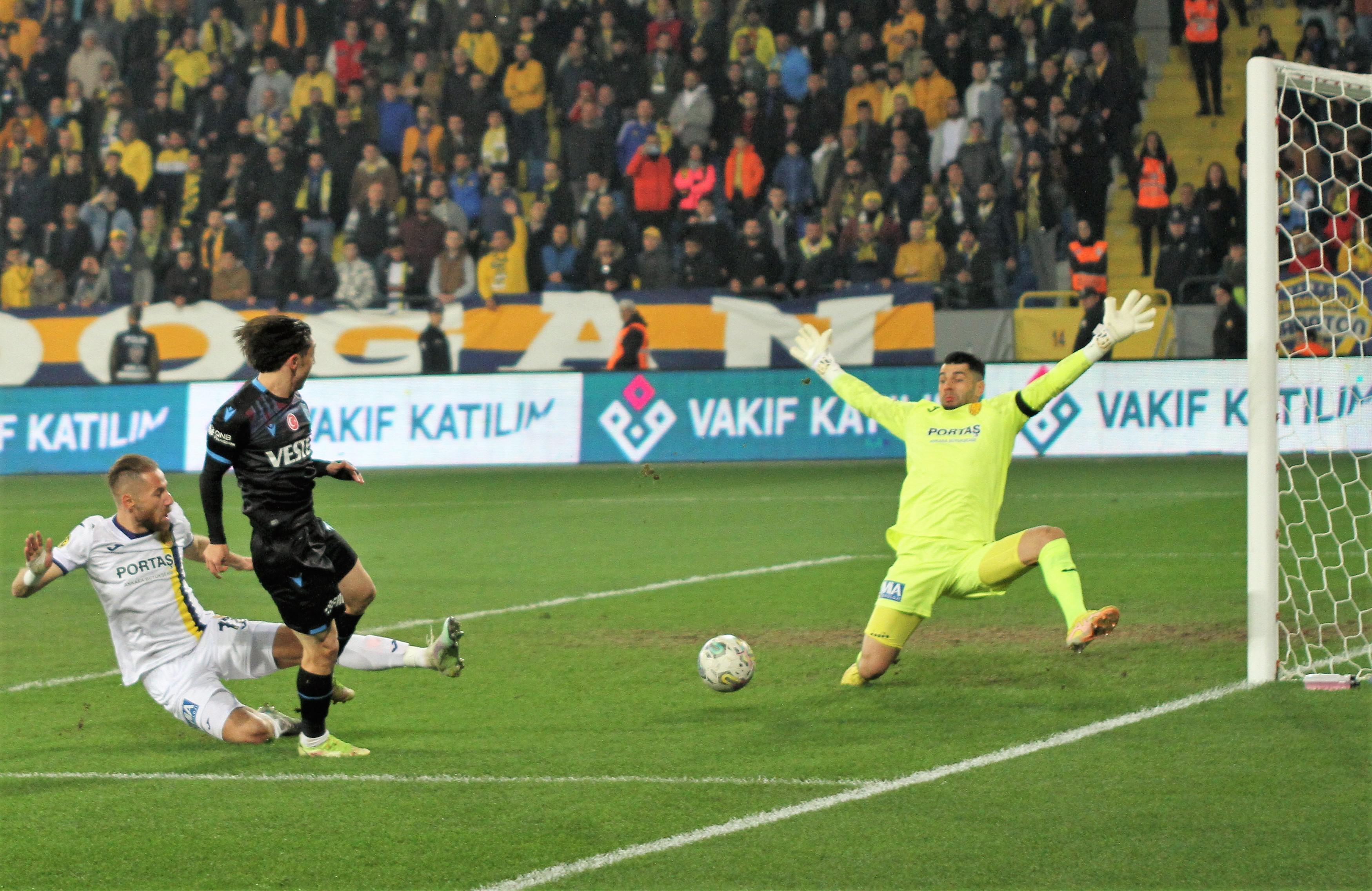 (ÖZET) Ankaragücü-Trabzonspor maç sonucu: 1-1