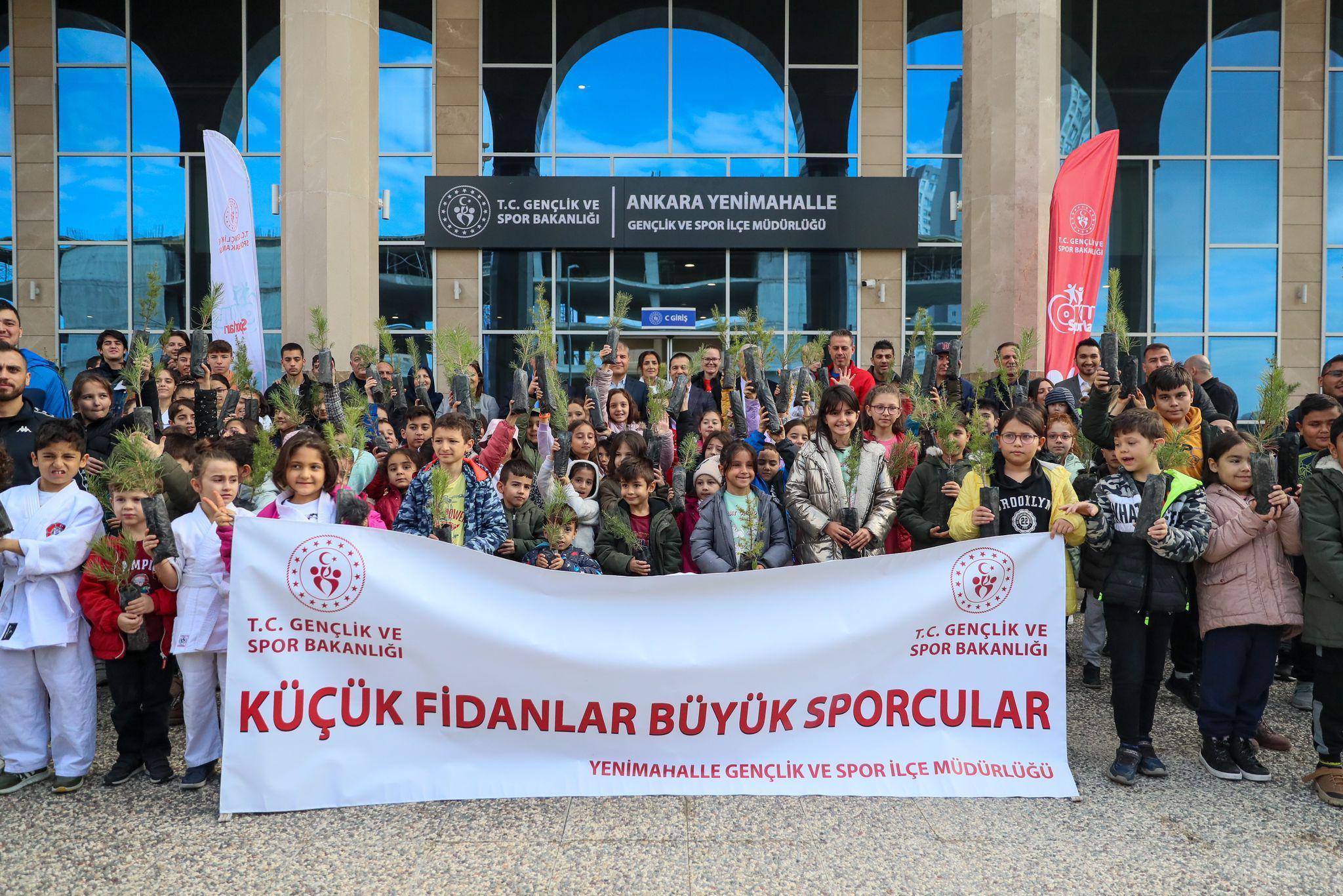 “Küçük Fidanlar Büyük Sporcular” fidan dikimi gerçekleştirildi
