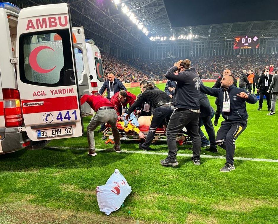 Olaylı Göztepe-Altay maçında yanıcı maddeleri taşıyan ambulans firması süresiz kapatıldı