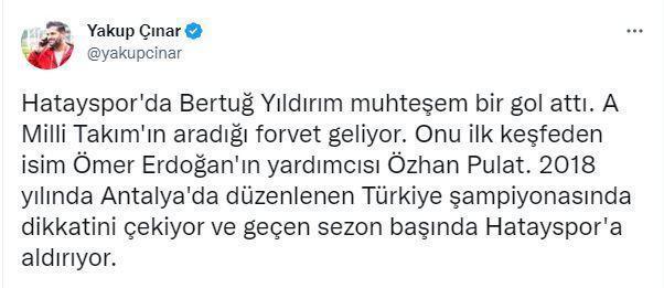 Süper Ligin 15. haftasında damga vuran genç yetenek: Bertuğ Özgür Yıldırım