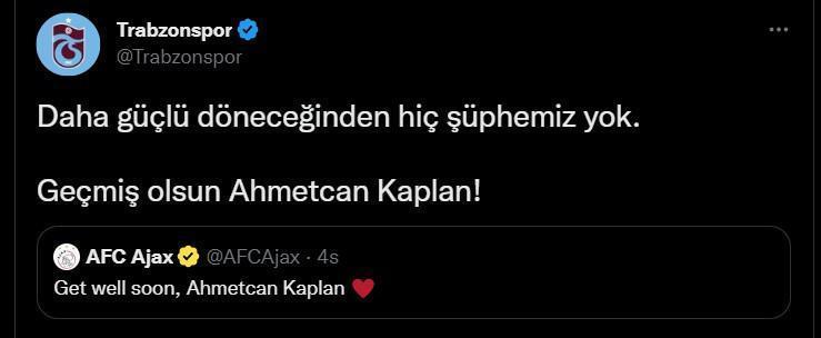 Ahmetcan Kaplandan kötü haber