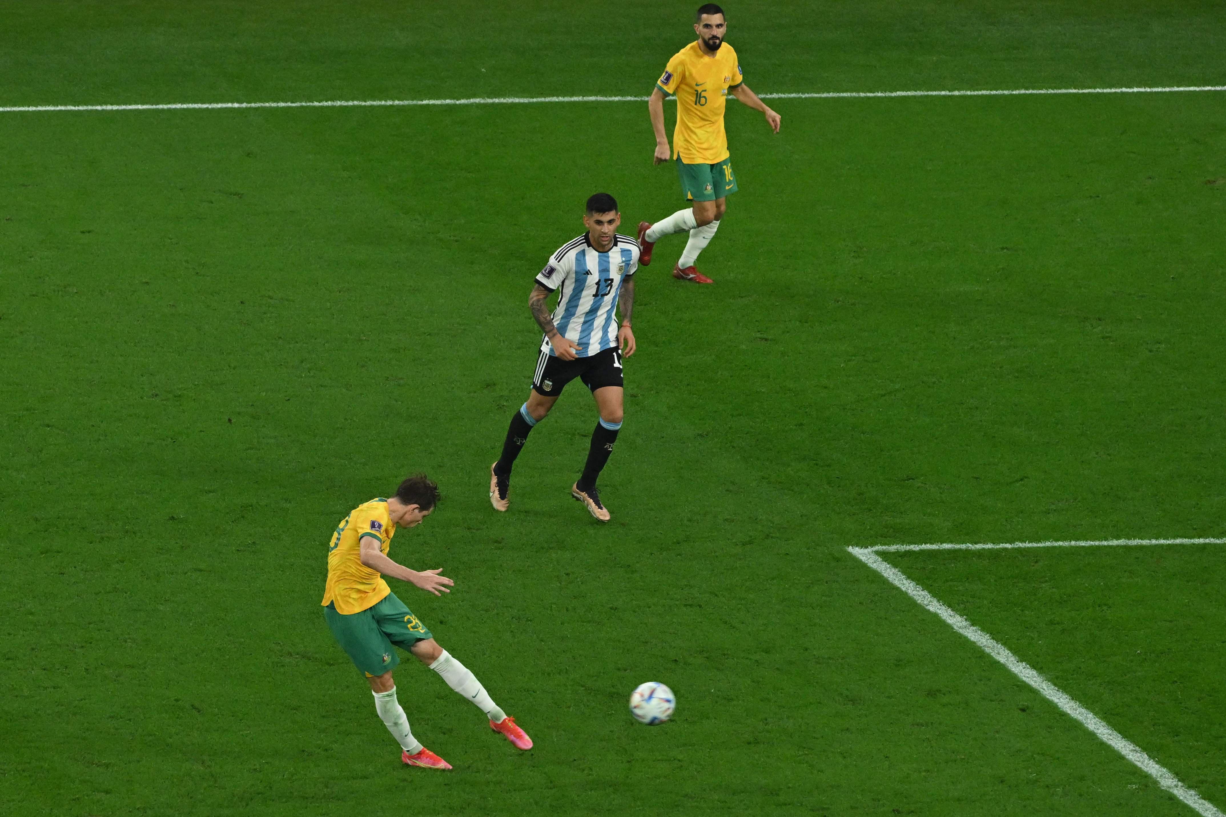 (ÖZET) Arjantin - Avustralya maç sonucu: 2-1 | Messili Arjantin, Dünya Kupasında çeyrek finalde