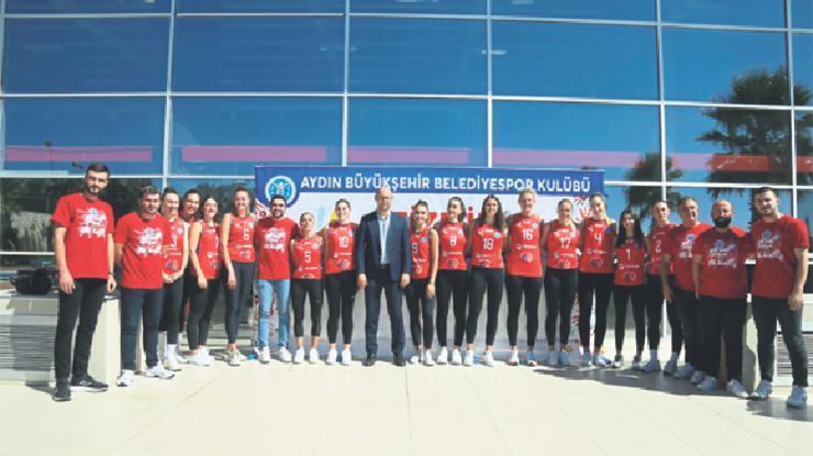 Efeler Başkanı Mehmet Fatih Ataydan spora yoğun destek