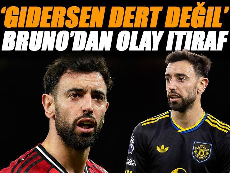 Manchester United'ın yıldızı Bruno Fernandes'ten olay itiraf: 'Gidersen bizim için dert değil'