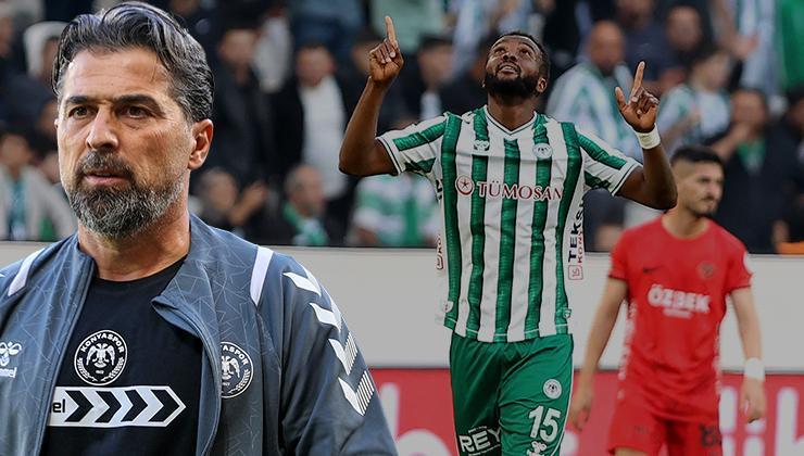 Konyaspor, Gençlerbirliği'ni ateşe attı! Altın değerinde 3 puan, Awaziem şov... (Maç özeti | Konyaspor 2-0 Gençlerbirliği)