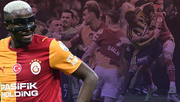 ‘Osimhen İstanbul’un kralı!’ Olaylı Galatasaray-Fenerbahçe maçı dış basında ‘Derbide vahşi batı’