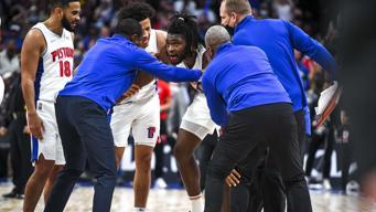 NBA'de LeBron James'e saldıran Isaiah Stewart zor durduruldu!