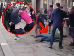 İngiliz ve İskoç taraftarları arasında çıkan kavga sosyal medyaya düştü!