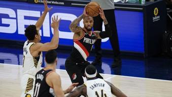 Lillard'ın tarihe geçtiği maçta Portland, Indiana'yı mağlup etti