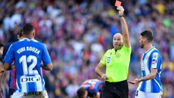 Matheu Lahoz, Barcelona - Espanyol maçında çıldırdı