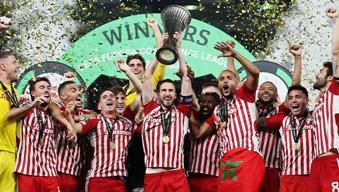 UEFA Konferans Ligi şampiyonu Olympiakos! El Kaabi, Fiorentina'yı uzatmada yıktı