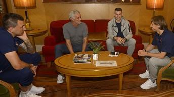 Jose Mourinho'dan Hırvatistan Milli Takımı'na ziyaret! Livakovic ile bir araya geldi...