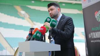 Bursaspor Başkanı Enes Çelik: Santrfor fiyatları kabul edilemez seviyede