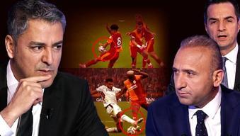 Galatasaray - Trabzonspor derbisinde tartışmalı penaltı pozisyonu! Trio yorumladı: 'Vücut dili çok yanlış'