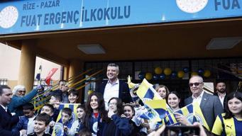 Fenerbahçe yönetiminden 'Her Deplasman Bir Okul' projesi kapsamında Rize'de okul ziyareti