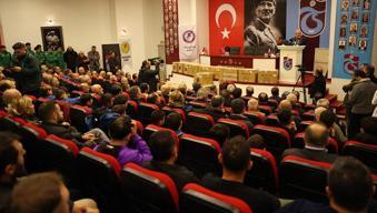 Trabzonspor yönetimi amatör kulüplere malzeme yardımı törenine katıldı